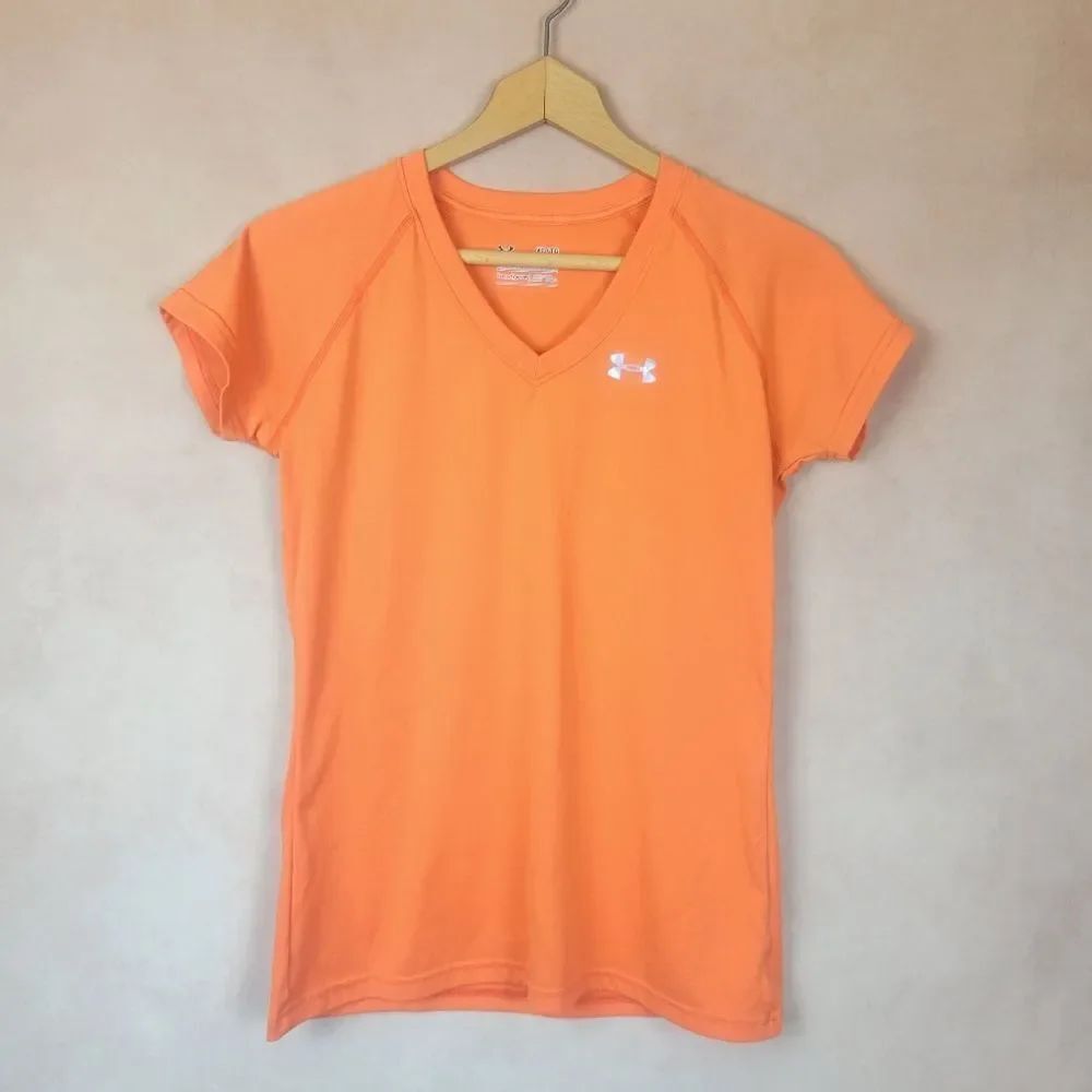 Under Armour Orange Short Sleeve T-shirt Size XS